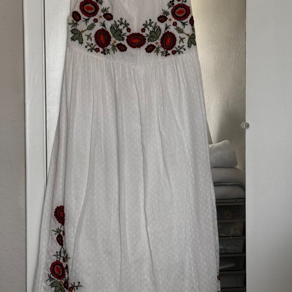 Zara White Maxi Dress